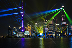 城市夜晚的灯火霓虹繁华美丽